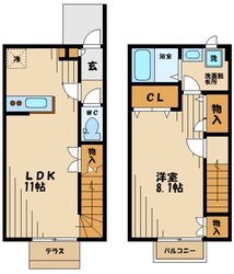 ヴィアレッタ上石原の物件間取画像